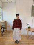 Comoe Banding Padded Long Skirt