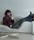 Deca two-line flare denim pants