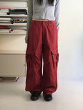 Yells Balloon Maxi Cotton Cargo Long Wide Pants