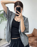 Tove Check Half Jacket