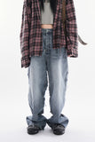 Asura cutting denim pants