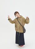 [BAONHAUS] Kuninged ribbon pocket cotton hood jacket