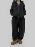 Karan Fleece Patch Jogger Pants