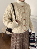 Janku Duffel Cable Wool Cardigan