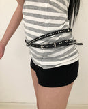 Oben Stud Double Belt