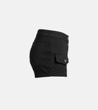 Multi-button cargo shorts