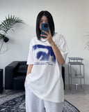 Maven-printed short-sleeved T-shirt