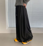The Boom Snap Button Cotton Banding Wide Pants