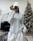 Veil diagonal button hood ST long sleeve