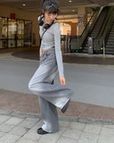 Canner black denim washing wide denim pants