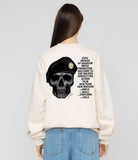 【Expend4bles X GRAVER】Back Skull Chart Sweatshirt