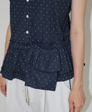 [BAG SET] DOT FRILL SLEEVELESS