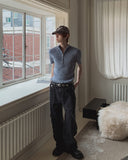 Lucas D-Ring Unbalance Cargo Denim Pants