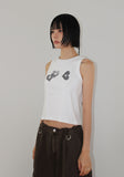 CRACK HEART ♥ SLEEVELESS