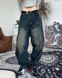 Cardan Washing Cargo Denim Pants