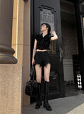 Damage cotton short pt
