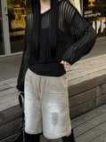 Sand Bermuda Denim Pants
