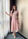 Denain Chiffon Double Layered Long Skirt