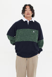 SWEAT KNIT MIX RUGBY SHIRTS