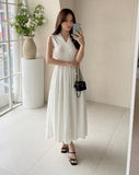 Cezanne flare banding sleeveless one piece