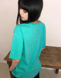 [Unisex] Ricket Back Eyelet Short Sleeve T-shirt