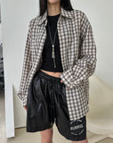 Scuz seersucker check shirt