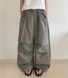[unisex] Paldos Snap Parachute Nylon Wide Pants
