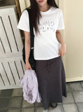 [BAONHAUS] Podenne Printed Crop Short Sleeve Tee