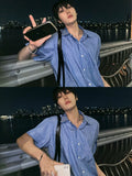 Poseulrin Stripe Short Sleeve Shirt