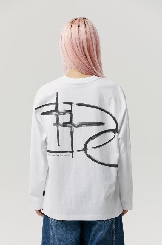 ROMANTIC CROWN★Unisex★ BIG SHINING LOGO L/S_2色 ROMANTIC CROWN (ロマンティック クラウン) - ビッグ