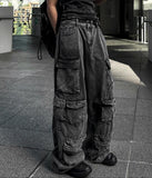 Feather Light Long Line Cargo Carpenter Wide Denim