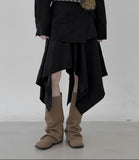 Eden Suede Wrap Skirt