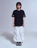 Sleeve Flower Short Sleeve Tee