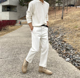 Brit collar knit