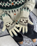 Menen Deer Knit Gloves