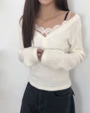 Boli Brushed Button V-Neck Long Sleeve T-Shirt