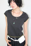 DAMAGE COLOR-BLOCK TEE