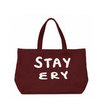 Daisy Patch Lettering Big Tote Bag