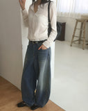 Pekka Stud Balloon Wide Denim Pants