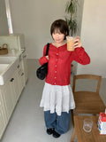 Noket Summer Ribbed Round Cardigan