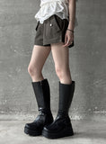 1155 Platform Sole Long Boots (9cm)