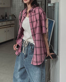 Pig Dying Check Short Sleeve Shirt