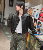 With Biker Leather Jacket