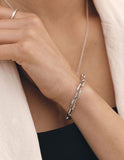 [Premium Plating] Name AB(W) Bold Chain Bracelet