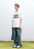 PINCH WIND SEMI WIDE DENIM PANTS