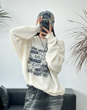 Miley printed boucle knitwear