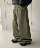 [unisex] Btem cotton wide pants