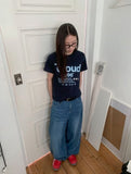 Ain Semi-Balloon Fit Wide Denim Pants