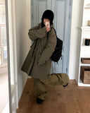Pine Long Field Padded Hooded Jumper