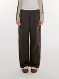 Basic Nylon Piping Pants